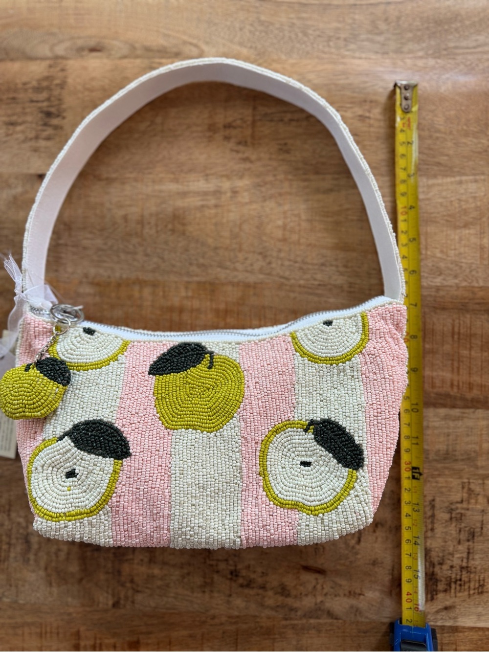 🍎 Viral TikTok Beaded Apple Purse Coquette Y2K Mini Shoulder Bag NWT - Picture 7 of 10